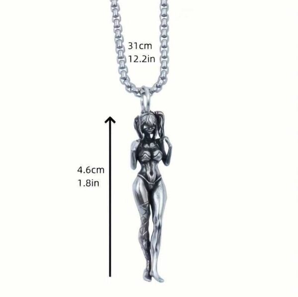 Vintage Gothic Style Small Ugly Female Personality Couple Pendant Necklace - Image 4