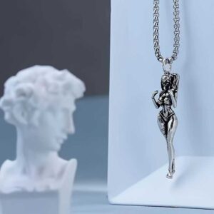 Vintage Gothic Style Small Ugly Female Personality Couple Pendant Necklace