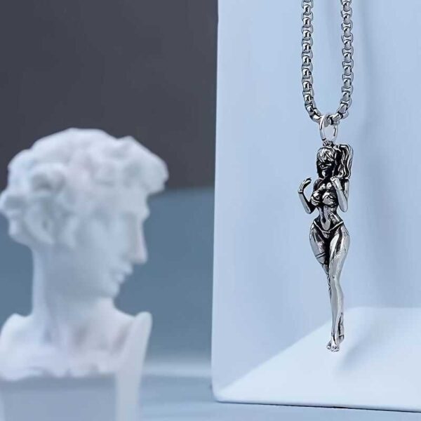 Vintage Gothic Style Small Ugly Female Personality Couple Pendant Necklace